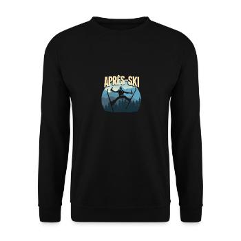 Apres Ski - Winter Sports Skiers Quote Gift - Unisex Sweatshirt - black - Front - Alina (178cm) & Michal (187cm)