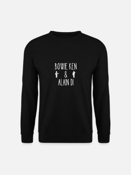 bowie ken et alain di - Sweat-shirt Unisexe - noir