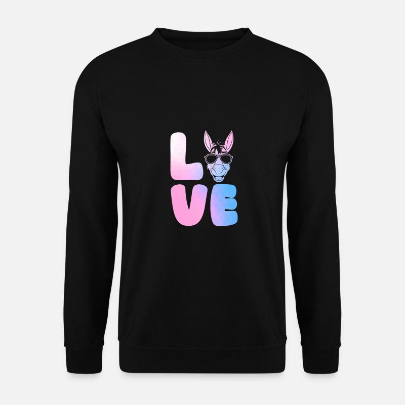 Âne - Sweat-shirt Unisexe - noir