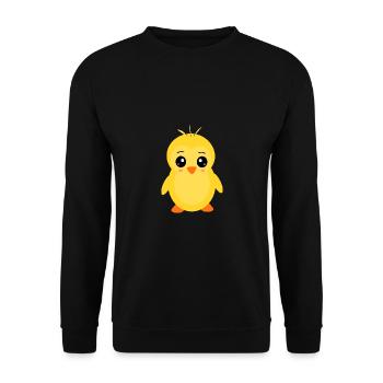 Kawaii Chibi Kawaii Duck Kawaii Manga - Unisex Sweatshirt - black - Front - Alina (178cm) & Michal (187cm)