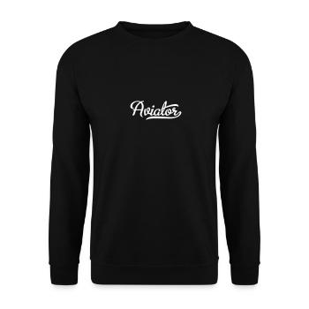 Aviator - Unisex Sweatshirt - black - Front - Alina (178cm) & Michal (187cm)