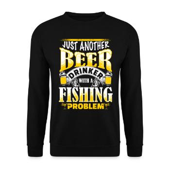 Beer Drinker - Fishing Problem - EN - Unisex Sweatshirt - black - Front - Alina (178cm) & Michal (187cm)