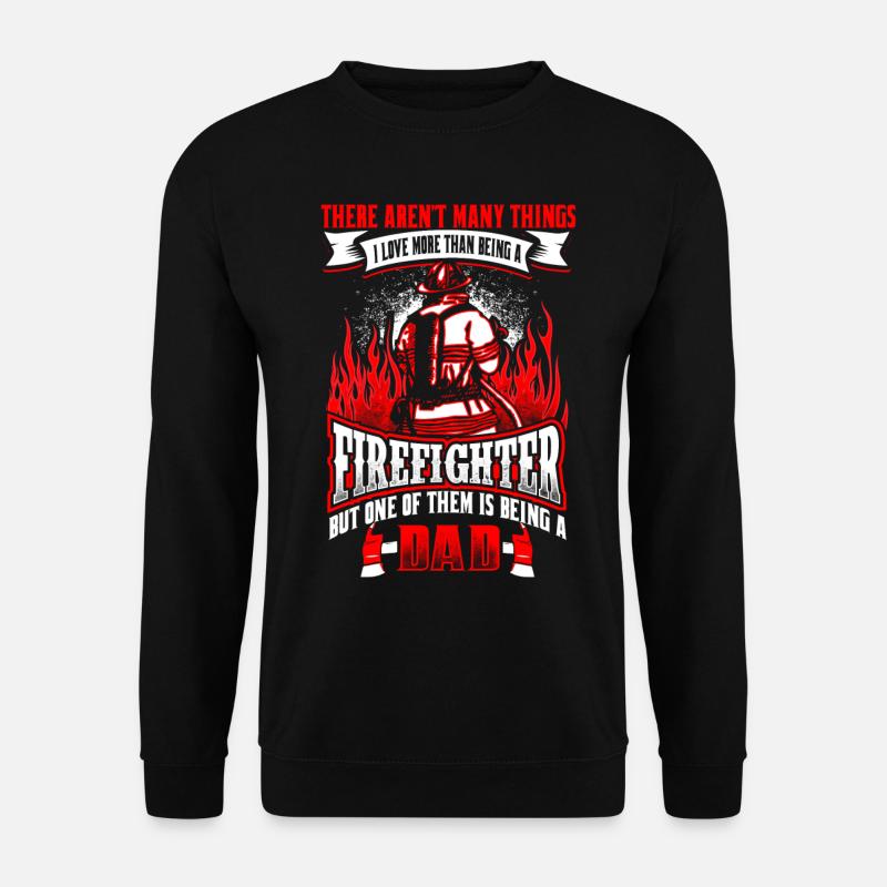 Firefighter Dad - EN - Unisex Pullover - Schwarz