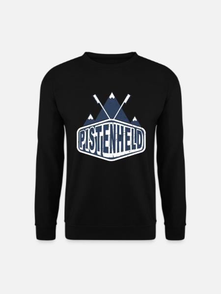Pistenheld Skifahren Wintersport Geschenk Ski - Unisex Pullover - Schwarz