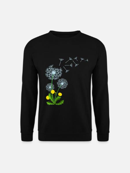 Pissenlit De Pissenlit Dandelion Idée cadeau - Sweat-shirt Unisexe - noir