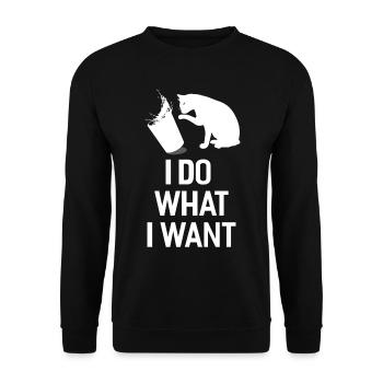 Je fais ce que je veux - Sweat-shirt Unisexe - noir - Devant - Alina (178cm) & Michal (187cm)