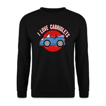 Idée cadeau bande dessinée voiture vintage cabriolet voiture décapotable - Sweat-shirt Unisexe - noir - Devant - Alina (178cm) & Michal (187cm)