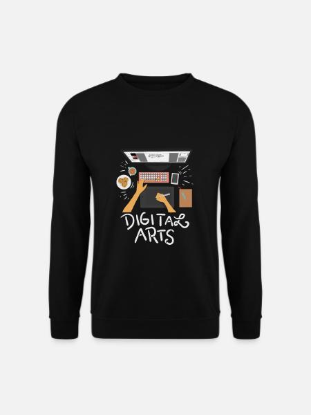 Digital Arts Arbeitsplatz Geschenkidee - Unisex Pullover - Schwarz