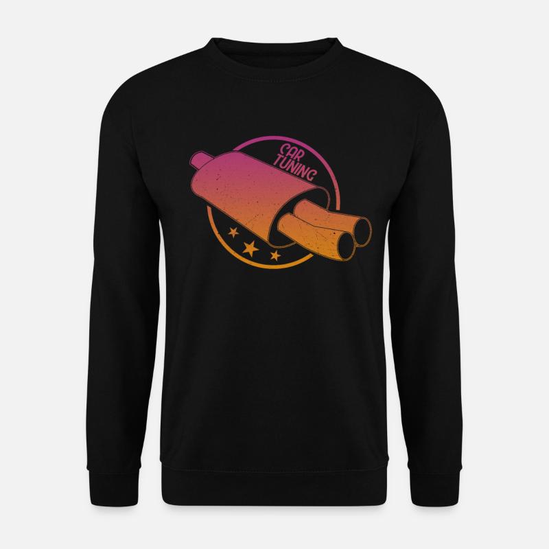 Auto Tuning Auspuff retro Geschenkidee - Unisex Pullover - Schwarz