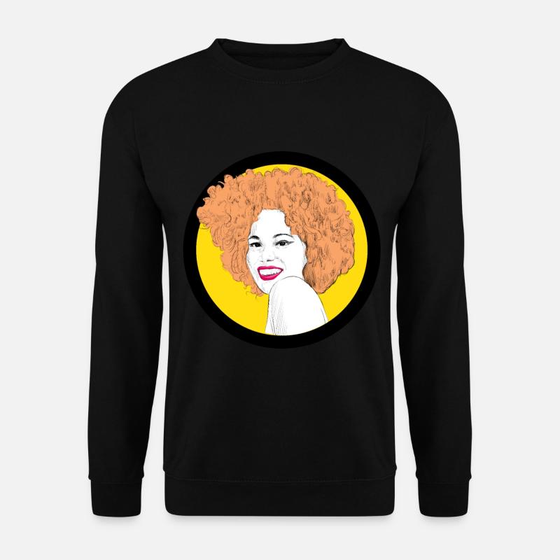 Pop art frauenbild - Unisex Pullover - Schwarz