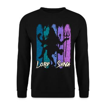 Lord Shiva Hinduism deity - Unisex Sweatshirt - black - Front - Alina (178cm) & Michal (187cm)