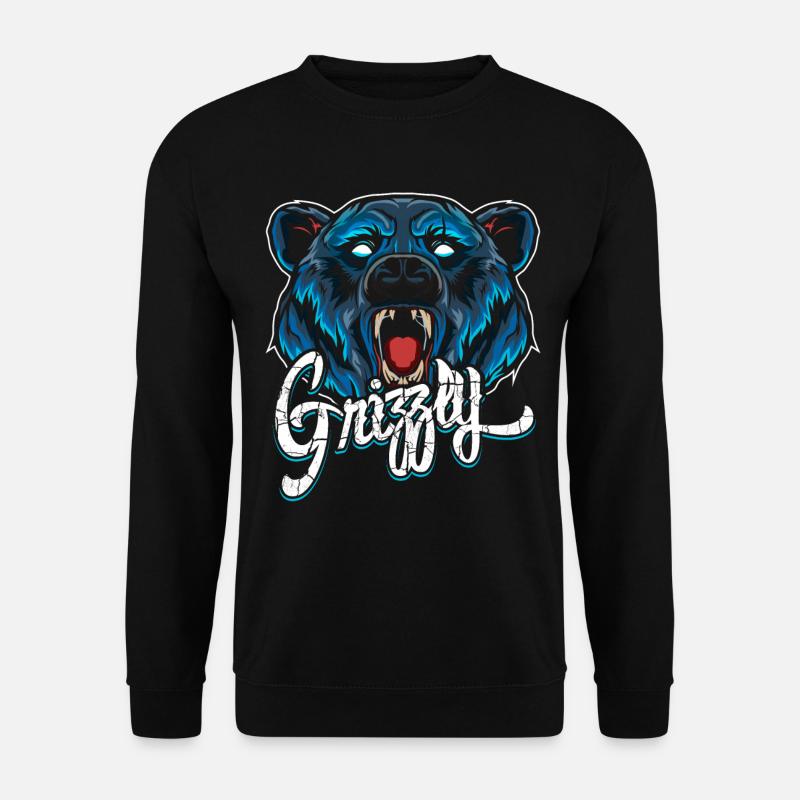 Grizzly Modern - Unisex Pullover - Schwarz