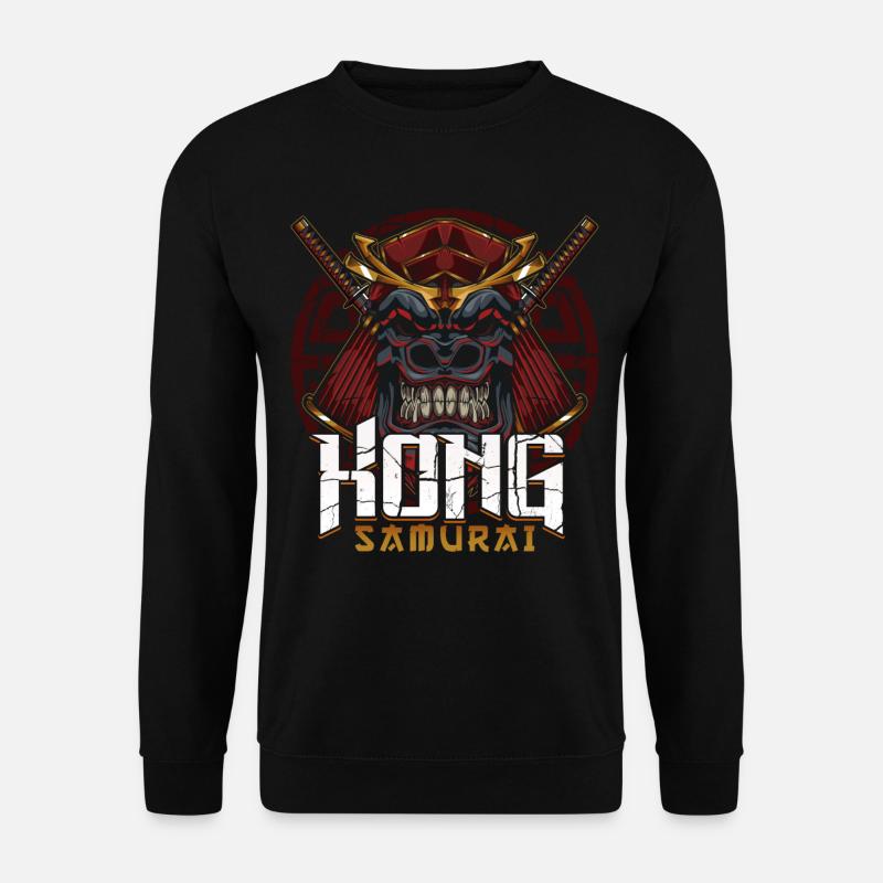 Masque de Gorille Samouraï - Sweat-shirt Unisexe - noir