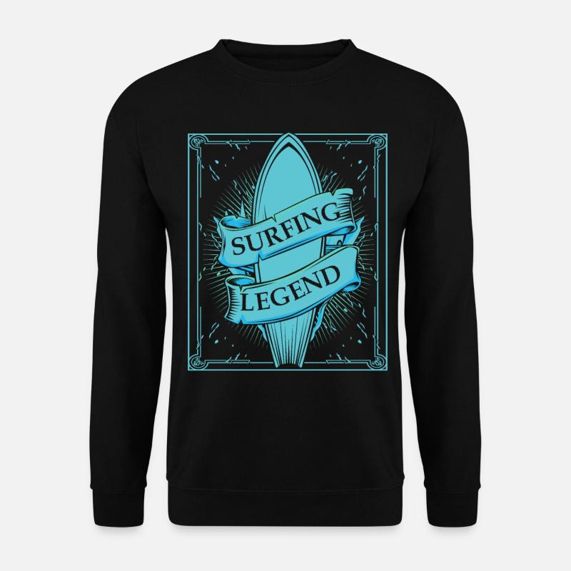 Surfing Legend - Unisex Sweatshirt - black
