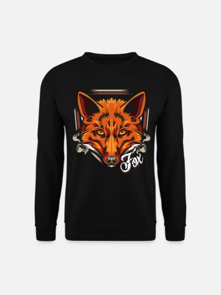 Renard roux Moderne et branché - Sweat-shirt Unisexe - noir