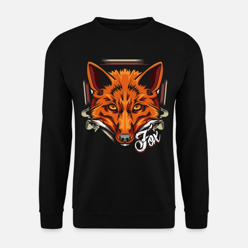 Renard roux Moderne et branché - Sweat-shirt Unisexe - noir