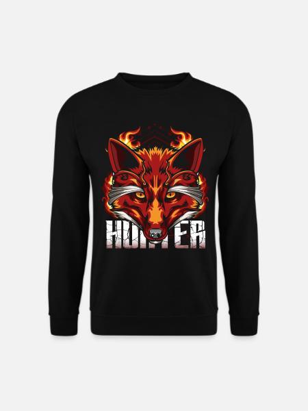 Feuer Fuchs Modern Füchse - Unisex Pullover - Schwarz