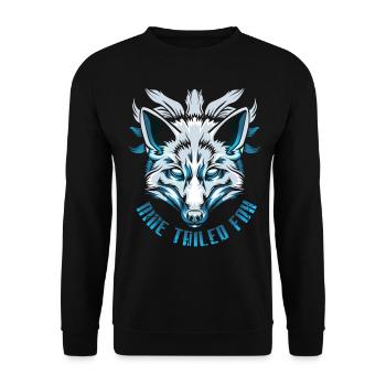 Neuf renards à queue - Sweat-shirt Unisexe - noir - Devant - Alina (178cm) & Michal (187cm)