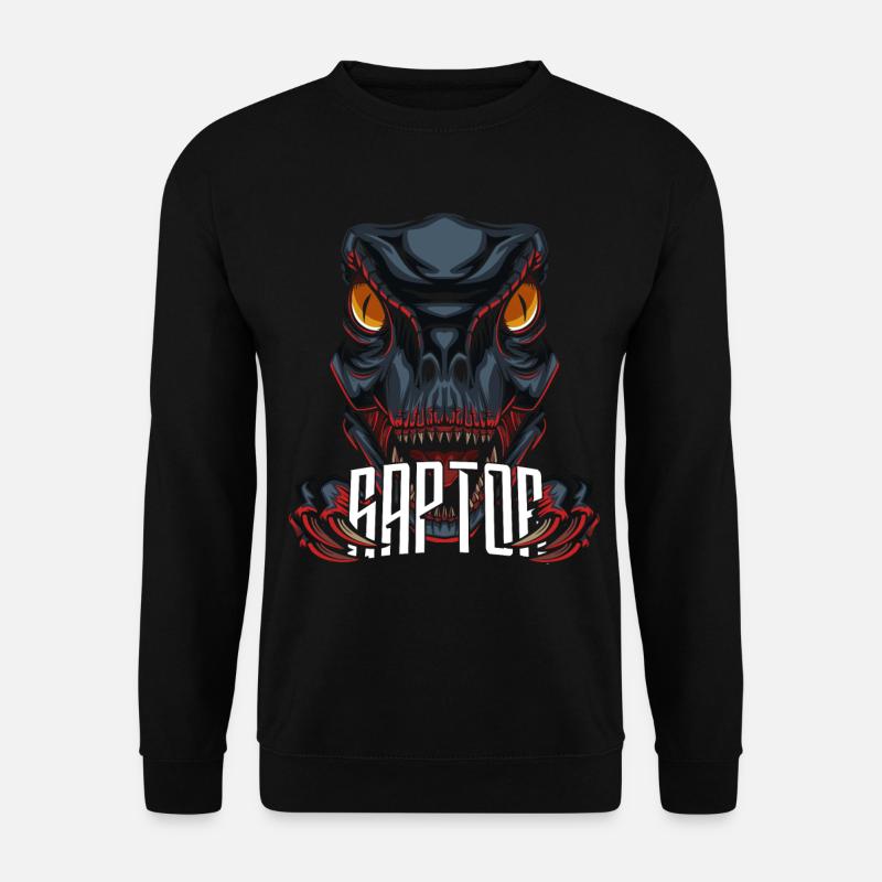 Dinosaur Dino Raptor - Unisex Sweatshirt - black