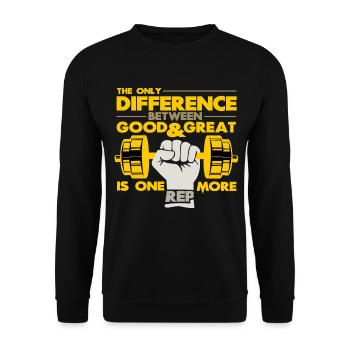 body builder - Unisex Sweatshirt - black - Front - Alina (178cm) & Michal (187cm)