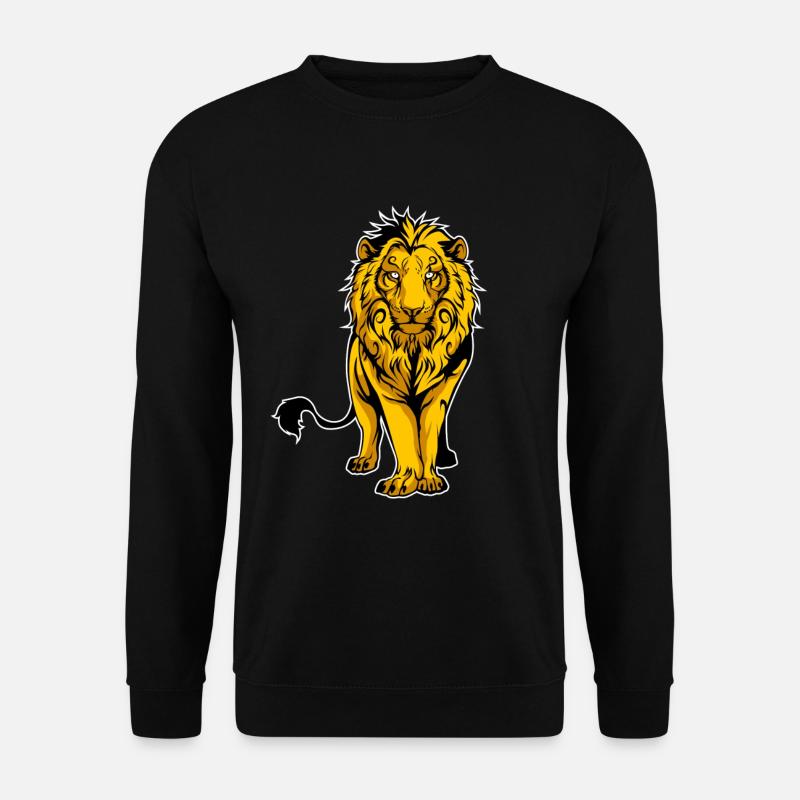 Modern lion - Unisex Sweatshirt - black