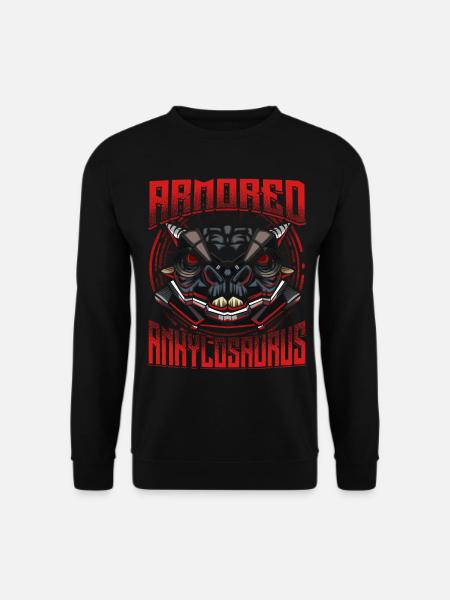 Cyborg Ankylosaurus Dinosaurier Scifi - Unisex Pullover - Schwarz