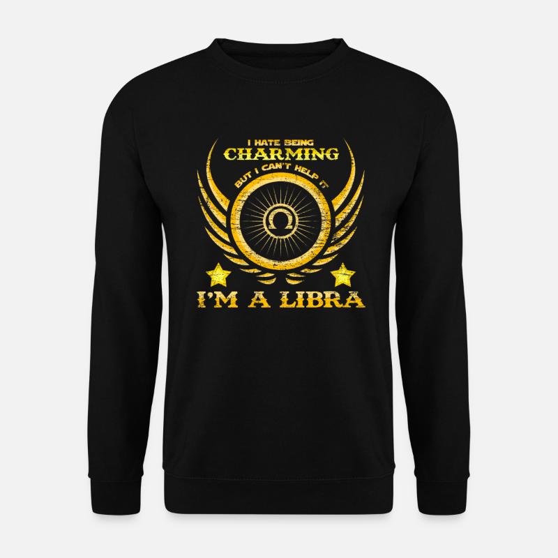 Zodiac Proverbs Libra Libra - Unisex Sweatshirt - black