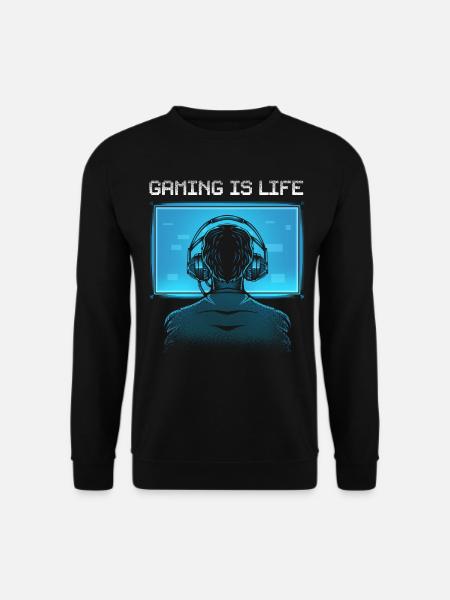 Gaming is Life - Unisex Sweatshirt - black