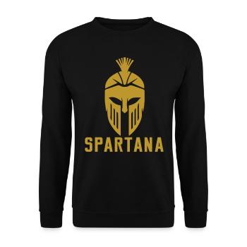 Gladiateur spartiate spartiate - Sweat-shirt Unisexe - noir - Devant - Alina (178cm) & Michal (187cm)