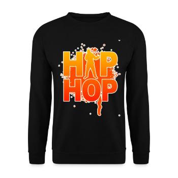 Hip Hop - Unisex Pullover - Schwarz - Vorne - Alina (178cm) & Michal (187cm)