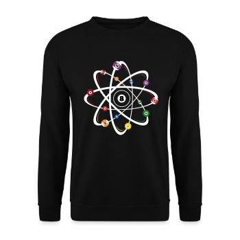 Billard, boules, billard, billard, billard - Sweat-shirt Unisexe - noir - Devant - Alina (178cm) & Michal (187cm)