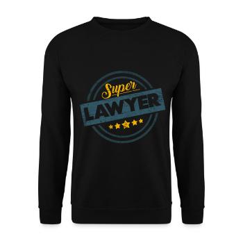 Anwalt - Unisex Pullover - Schwarz - Vorne - Alina (178cm) & Michal (187cm)