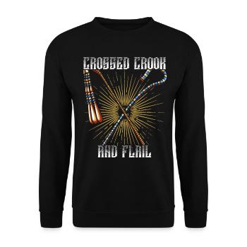 Osiris Flagellum Crook Egyptian Egypt - Unisex Sweatshirt - black - Front - Alina (178cm) & Michal (187cm)