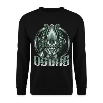 Dieu de la divinité égyptienne égyptienne du Nord Osiris - Sweat-shirt Unisexe - noir - Devant - Alina (178cm) & Michal (187cm)