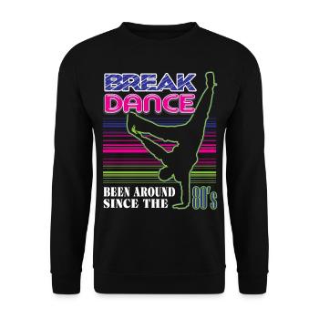 Breakdance - Unisex Pullover - Schwarz - Vorne - Alina (178cm) & Michal (187cm)