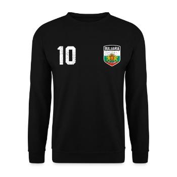 Bulgarien Trikot - Unisex Pullover - Schwarz - Vorne - Alina (178cm) & Michal (187cm)