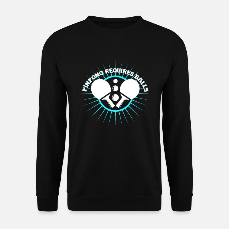Pingpong Wortspiel - Unisex Pullover - Schwarz