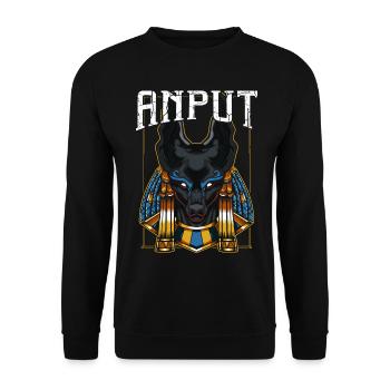 Anput Female Anubis - Unisex Sweatshirt - black - Front - Alina (178cm) & Michal (187cm)