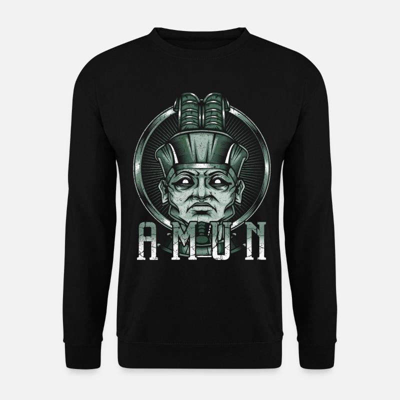 Gott des Weiden Amun Ägyptisch Ägypten Gottheit - Unisex Pullover - Schwarz