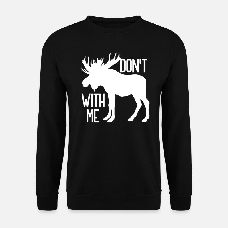 Moose pun - Sweat-shirt Unisexe - noir