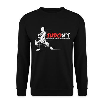 Judo - Unisex Pullover - Schwarz - Vorne - Alina (178cm) & Michal (187cm)