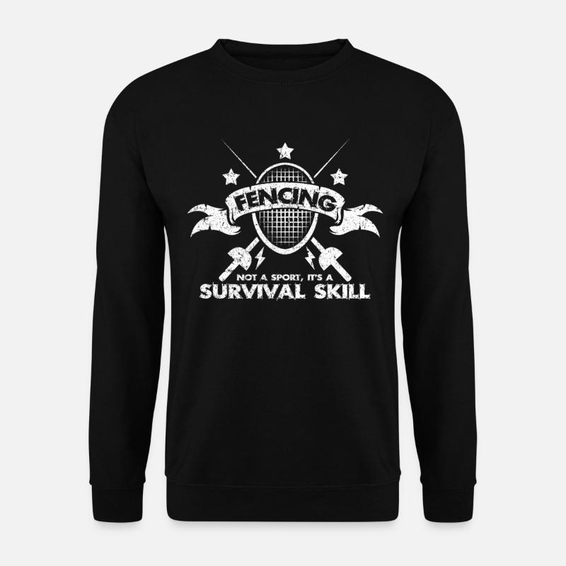 Fechten - Unisex Pullover - Schwarz