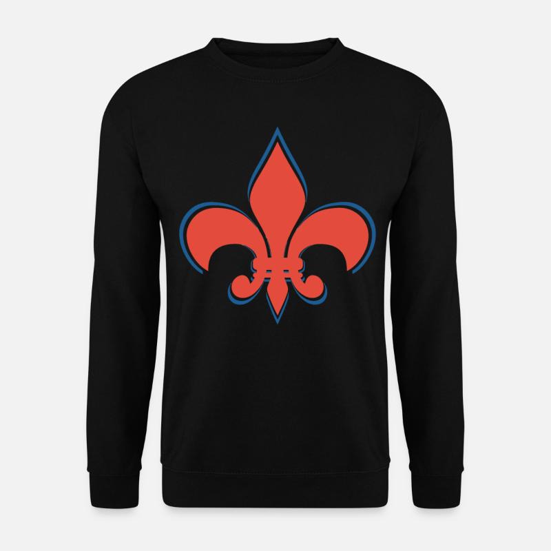 FLEUR DE LIS - Unisex Sweatshirt - black