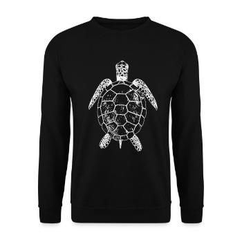 Tortue - Sweat-shirt Unisexe - noir - Devant - Alina (178cm) & Michal (187cm)