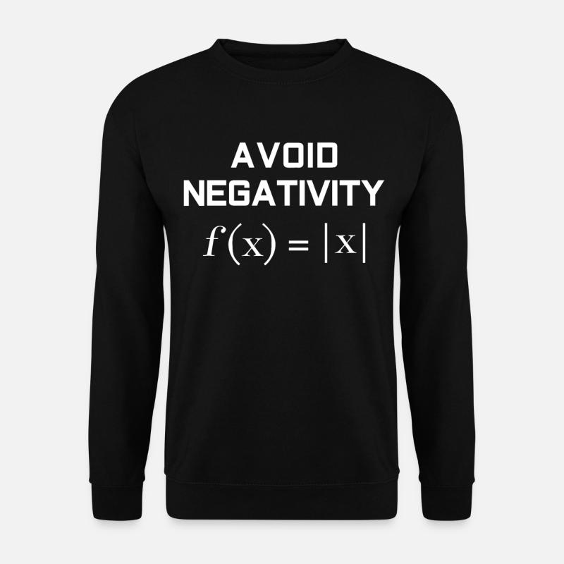 Mathematics negativity - Unisex Sweatshirt - black