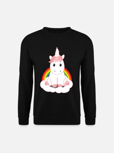 Süßes Einhorn - Unisex Pullover - Schwarz