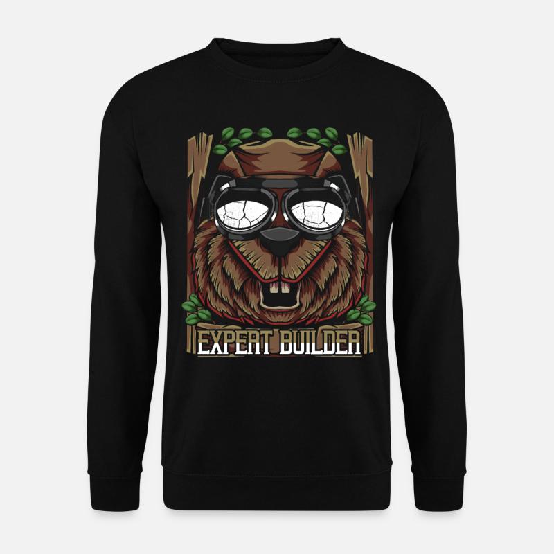 Trendy beaver - Unisex Sweatshirt - black