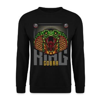 king Cobra - Sweat-shirt Unisexe - noir - Devant - Alina (178cm) & Michal (187cm)