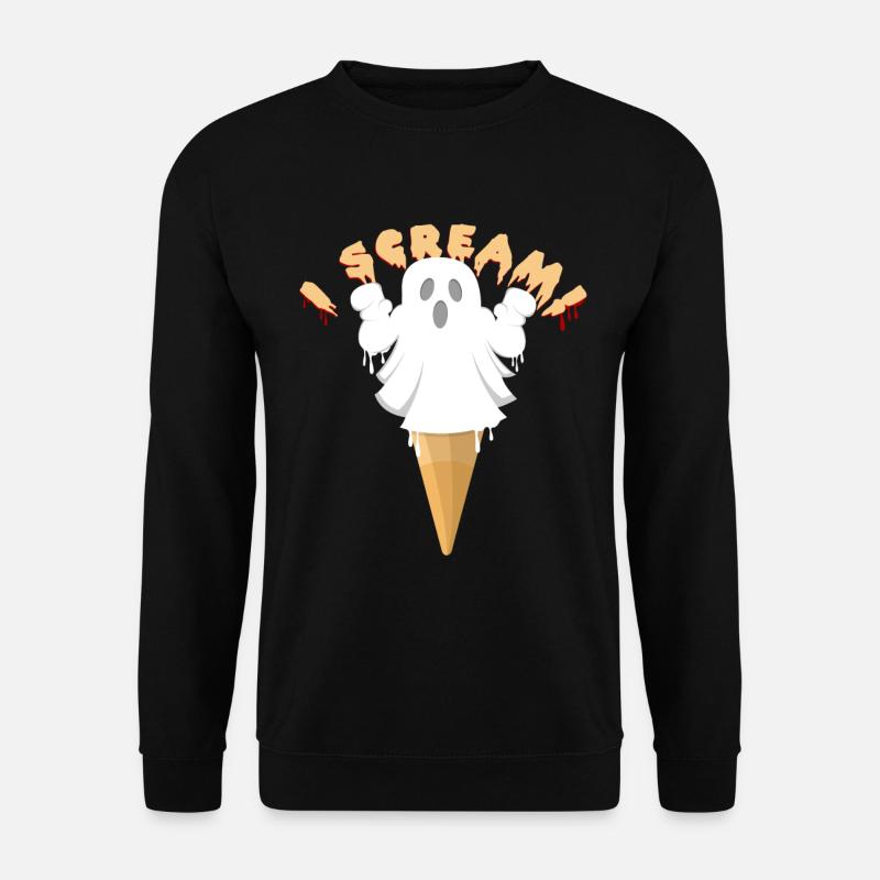 Geist Halloween - Unisex Pullover - Schwarz