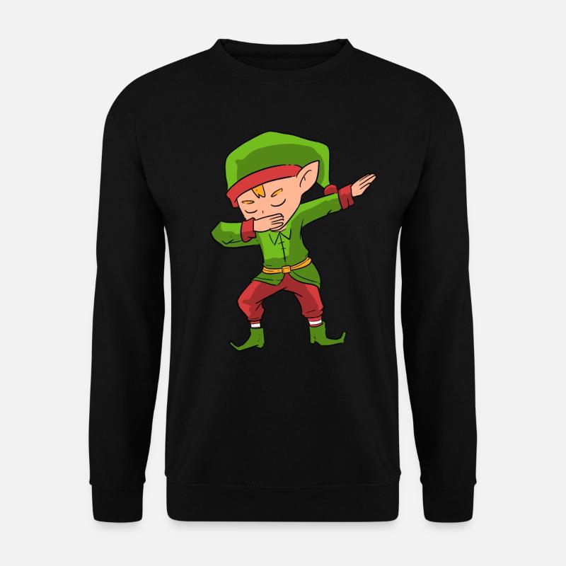 Dabbing Elf - Unisex Pullover - Schwarz